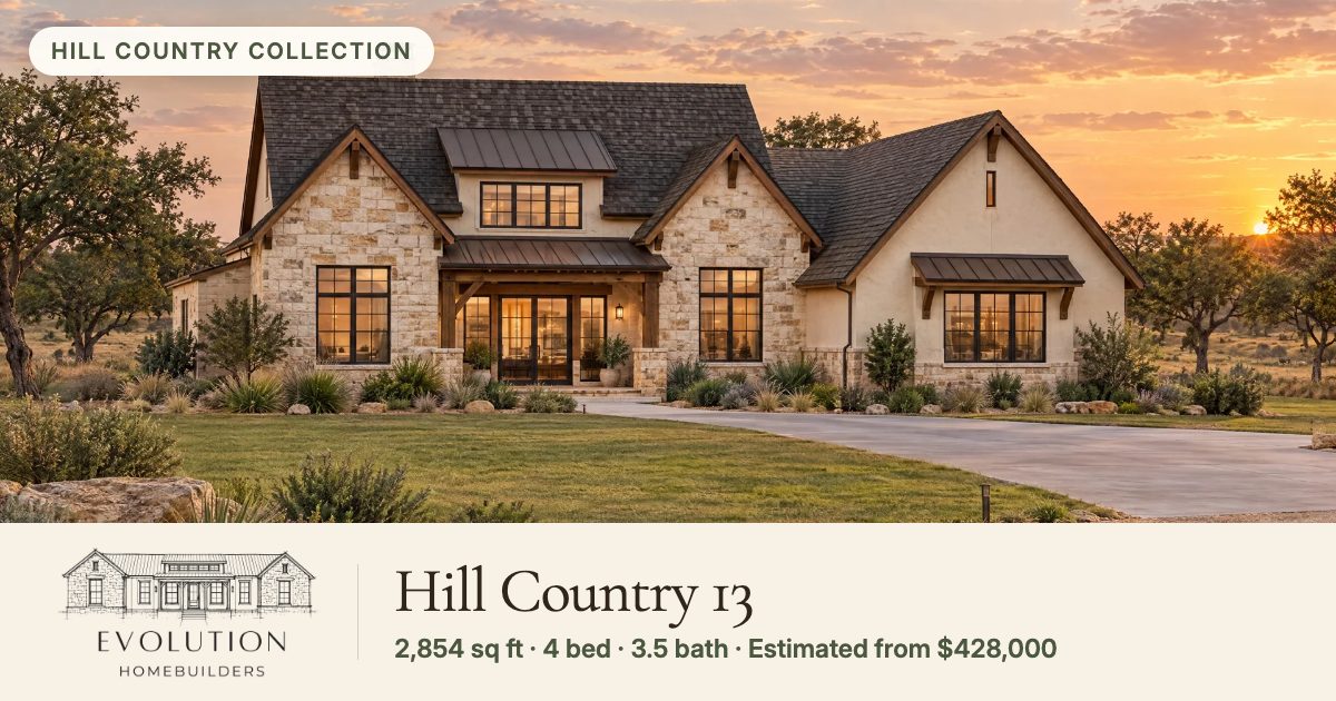 Hill Country 13 Home Design | Evolution Homebuilders