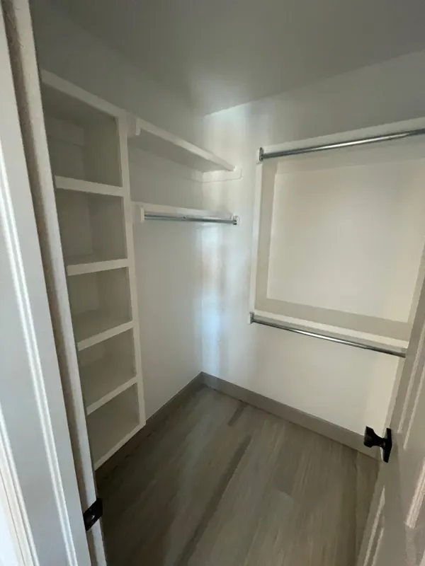 Closet with shelving